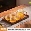 Tetera con Patrón de Martillo de Jianxi para Una Persona Juego de Té Especial Infusor de Té de Vidrio Resistente al Calor Tetera de Té de Flores para Mujeres Alto Valor Estético