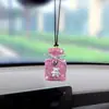 Frasco de perfume de argila com diamantes completos transfronteiriço DIY urso enfeite para pendurar no carro pingente decorativo criativo com incrustação de diamantes para espelho retrovisor do carro
