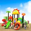 Parque de Diversões Grande Deslizador Externo Combinação de Tobogãs Equipamento de Playground Externo Comunitário Instalações de Brincadeiras Infantis