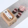 Juego de Té de Cerámica Dehua Ge Kiln Caja de Regalo Pequeña Juego de Té Kung Fu Cerámico Venta al por Mayor Personalizado Regalo para Evento de Inauguración Juego Pequeño