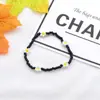 Pulseira Feminina Energética Estilo Hyuna Dongdaemun Coreano Pulseira de Margarida Pequena Pulseira de Contas de Arroz Pequena Flor Ins