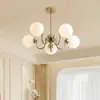 Lámpara Colgante para Sala de Estar Simple Bauhaus Frijol Mágico Diseñador Pasillo Luz Principal 6 Años Nueva Segunda Mano Estilo Crema