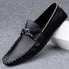 Transmissão ao Vivo Explosões Couro Genuíno de Boi Masculino Transfronteiriço Alta Qualidade Slip-on Couro Macio Masculino Fundo Macio Casual Sapatos de Couro Tendência