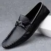 Transmissão ao vivo sapato de feijão mais vendido masculino couro genuíno couro de vaca transfronteiriço de alta qualidade slip-on masculino couro macio sola macia sapato de couro casual moderno