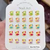 Novo Pato Amarelo Desenho Animado Gelo Transparente DIY Nail Art Joias Resina Estéreo Creme Cola Coração Colorido Acessórios de Resina