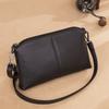 Bolsa Feminina de Couro de Vaca de Primeira Camada Estilo Novo Transfronteiriço, Bolsa Transversal, Moderna e Versátil, Bolsa de Ombro de Grande Capacidade, Bolsa Pequena Retrô, Bolsa Concha