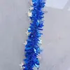 Decoración Navideña Colgante de Pentagrama Adorno Esponjoso Cinta de Colores Flor de Tirar Tiras Coloridas Densas Suministros para Decoración de Fiesta Festiva Adornos