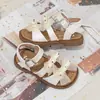 Nuevas Sandalias de Princesa para Niñas Estilo Coreano Primavera/Verano 2026 con Lazo, Suela Suave, Antideslizantes, de Velcro, de Moda Versátiles