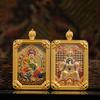 Colgante Thangka de los Ocho Guardianes de la Montaña Wutai, Colgante de Doble Cara con Dragón Tridimensional Wuye Benmingfo, Equipaje
