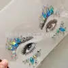 Pegatinas faciales de Halloween cosplay Accesorios de maquillaje facial de bola Pegatinas de tatuaje Joyería para discoteca Pegatinas de diamantes cara