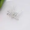 Pasador de Mariposa Móvil Estilo Coreano, Pinza Metálica para Flequillo con Lazo Personalizado, Pasador Simple, Accesorio para el Cabello de Clip Lateral para Mujeres