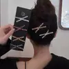 Pasador Cruzado de Pedrería Simple de Gama Alta Estilo Japonés y Coreano Moda Versátil para Flequillos Laterales Cabello Suelto Pinza de Pato Pasador