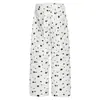 Ropa para Hombre con Estampado Completo de Estrellas y Diamantes, Pantalones Gruesos de Algodón para Uso en Exteriores, Nuevo Estilo de Invierno 2025 para Mujer, Pantalones Rectos Sueltos y Cálidos