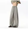Pantalones de rayas fluidos estilo old money para hombre y mujer, pantalones casuales rectos de ajuste limpio para primavera y otoño, pantalones de hombre estilo esposo