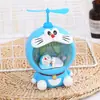 Estilo Japonés Estilo Retro Gato Doraemon Dingdang Luz de Noche Alcancía Adornos Hechos a Mano Artesanías de Resina Regalo de Cumpleaños