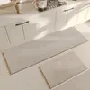 Alfombrilla Sencilla de Tierra de Diatomeas para Piso, Alfombrilla Absorbente de Agua y Aceite de Cocina de Secado Rápido, Juego de Dos Piezas, Felpudo Resistente al Desgaste y a Prueba de Polvo para Entrada, Dropshipping