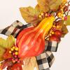 Hongyu transfronterizo Día de Acción de Gracias Hoja de Arce anillo de hierro corona de calabaza puerta principal hogar otoño colgante decorativo Amazon