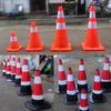 Cone de Borracha para Estrada 70cm Cone de Estrada Refletivo de Eva Cone Redondo Cone Quadrado Cone de Sorvete Posto de Advertência de Segurança Cone de Estrada de Plástico Pvc