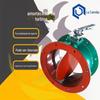 Válvula borboleta FRP cinza interruptor de fixação pneumático elétrico manual D71X 10 válvula de ar da turbina