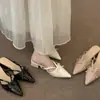 Temporada Primer Encuentro~ Puntiagudas Rosa Nude con Moño Elegantes Mocasines Cerrados Sandalias para Mujer