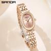 Reloj de cuarzo con diamantes Sanda para mujer, estilo simple, resistente al agua, con correa de acero inoxidable, venta al por mayor