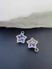 Pingente Casual Banhado a Ouro Estrela de Cinco Pontas com Zircônia de 10mm Pingente DIY Colar Pulseira Brincos Brincos e Outros Acessórios de Joia