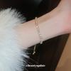 Pulsera Ajustable de Circonita de Moda Coreana Pulsera de Cuerda de Mano de Alto Sentido de Lujo Ligero Personalizada para Combinar con Todo Pulsera Elegante de Nuevo Estilo