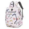 Nueva Bolsa de Mamá Rayada, Mochila Impermeable Multifuncional, Gran Capacidad, Bolso de Moda para Madre e Hijo, Aislamiento Térmico y Ligero