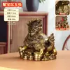 Enfeite de Tartaruga Dragão de Latão, Tartaruga Dragão de Tigela de Tesouro de Latão, Enfeite Artesanal Decorativo para Casa