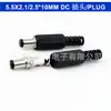 Enchufe de alimentación CC 5.5*2.1/2.5*10mm Rosca de cola Adaptador de monitoreo CC Conector CC