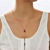 Europa y Estados Unidos superventas simple fresco amor micro-incrustado circón collar nicho todo-combinable colgante en forma de corazón cadena clavícula mujeres