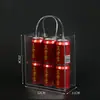 Bolsas de Regalo Transparentes de Plástico PVC con Impresión de Logo Personalizado para Bolsas de Empaque de Regalo de Pastel de Luna del Festival de Mediados de Otoño