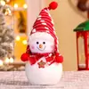 Decorações de Boneco de Neve de Natal Transfronteiriças Boneco de Neve Boneca Enfeites de Boneca Véspera de Natal Boneca Layout de Janela