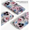 Estilo Francês Suave Embossado Tridimensional Bordado Imitado Floral Maçã Capa de Celular 17 Processamento e Produção Capa Protetora Ultrafina