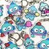 Chaveiro Peixe Feio Explosões Pingente Acrílico Desenho Animado Fofo Estojo de Caneta Mochila Pingente de Desenho Animado Chaveiro de Estudante