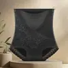 Calcinhas de Cintura Alta com Controle de Barriga para Mulheres, Renda Respirável Sem Costura Modeladoras Levanta Bumbum Modeladoras de Corpo
