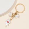 Llavero con forma de gato adorable y transfronterizo, regalo de San Valentín, colgante de metal para bolso, llavero de coche, accesorios.