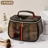 Bolsa de Tocador Impermeable Retro de Gran Capacidad Transfronteriza, Neceser, Bolsa de Playa de Viaje, Bolsa Tote de Baño de Gran Capacidad