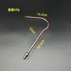 Faca de corte de grama para pesca foice arpão arpão de aço inoxidável faca de noz de bétele serra gancho de pinha conector de 8mm ancinho para plantas aquáticas
