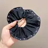 Nuevas scrunchies de lunares y estampado de leopardo, estilo simple, scrunchies retro, cintas para el cabello, accesorios para moños, adornos para el cabello