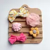 Acessórios de Cabelo Infantil Amazon Transfronteiriço Laço Feito à Mão Elástico de Cabelo de Nylon de Alta Elasticidade Faixa de Cabelo para Foto de Bebê Conjunto de Cinco Peças