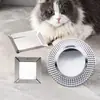 Tazón de acero inoxidable para mascotas Tazón nórdico para gatos tazón de acero inoxidable para comida de gato plato para golosinas anti-enfermedad cervical tazón para comida de gato anti-vuelco