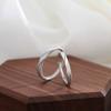 Anillo de pareja de plata esterlina S999, anillo de pareja para hombre y mujer, anillo liso con nicho, anillo para dedo índice, anillo de pareja, anillo de plata pura, pulsera, joyería