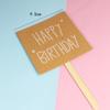 Tarjeta de paleta de pastel de cumpleaños Mori happybirthday accesorios de repostería fabricantes suministro directo tarjeta de papel Kraft
