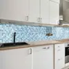 Pegatinas de Pared a Prueba de Humedad y Moho Engrosadas Estéreo 3D Pegatinas de Pared de Cristal Renovación de Baño Pegatinas de Pared Engrosadas de Imitación de Azulejo