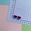 Óculos de amor coloridos fofos acessórios de patch de borracha macia DIY capa de celular grampo de cabelo corda de cabelo fivela de sapato material de joia