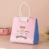 Bolsa Térmica Bonita para Llevar, Bolsa de Almuerzo Portátil, Gran Capacidad, Bolsa Portátil para Desayuno para Estudiantes y Trabajadores de Oficina, Bolsa para Snacks para Transportar Comidas