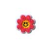 Lindo broche de felpa de girasol con expresión de carita sonriente, accesorios de corsage japonés, pin de decoración, joyería para estudiantes y niños