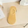 Calcetines Invisibles Bajos de Estilo Primavera y Verano para Mujer, Calcetines de Barco Antideslizantes con Diseño Trenzado, Calcetines Invisibles Bajos Transpirables
