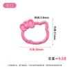 Nuevo llavero de resorte con forma de gato en colores de caramelo, lindo accesorio de hebilla de conexión, accesorio de colgante para llaves con cuentas DIY